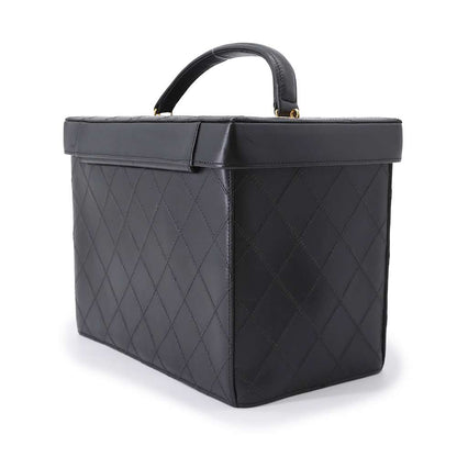 Chanel Bicolore 2way vanity bag Black Lambskin