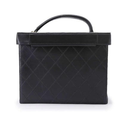 Chanel Bicolore 2way vanity bag Black Lambskin