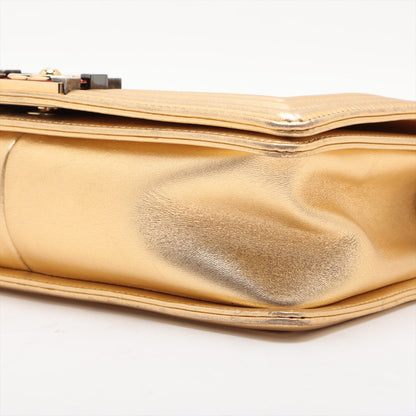 Chanel Boy Chanel 28 Chain Shoulder Bag Gold Gold 18 A92193