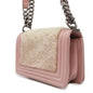 Chanel Boy Chanel ChainShoulder Pink Leather Fur