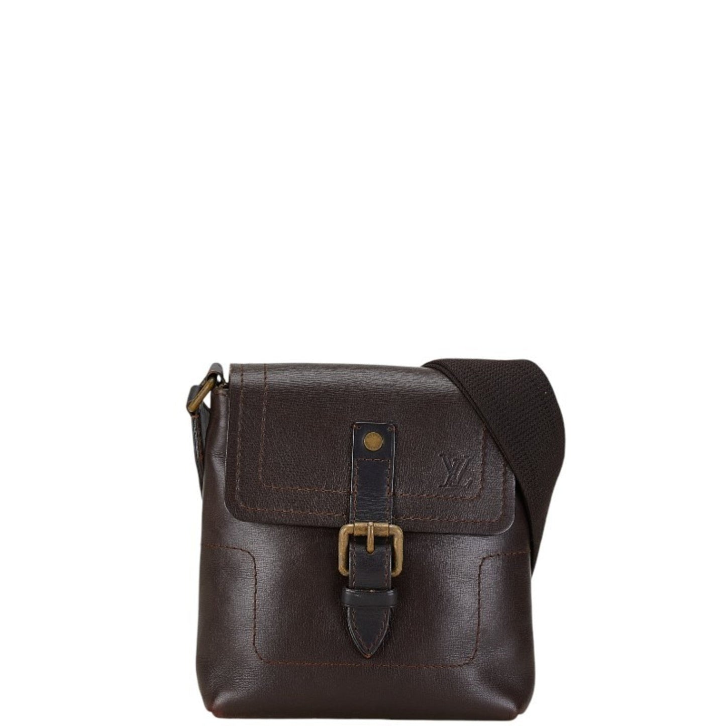 Louis Vuitton  Coffee Leather Shoulder Bag
