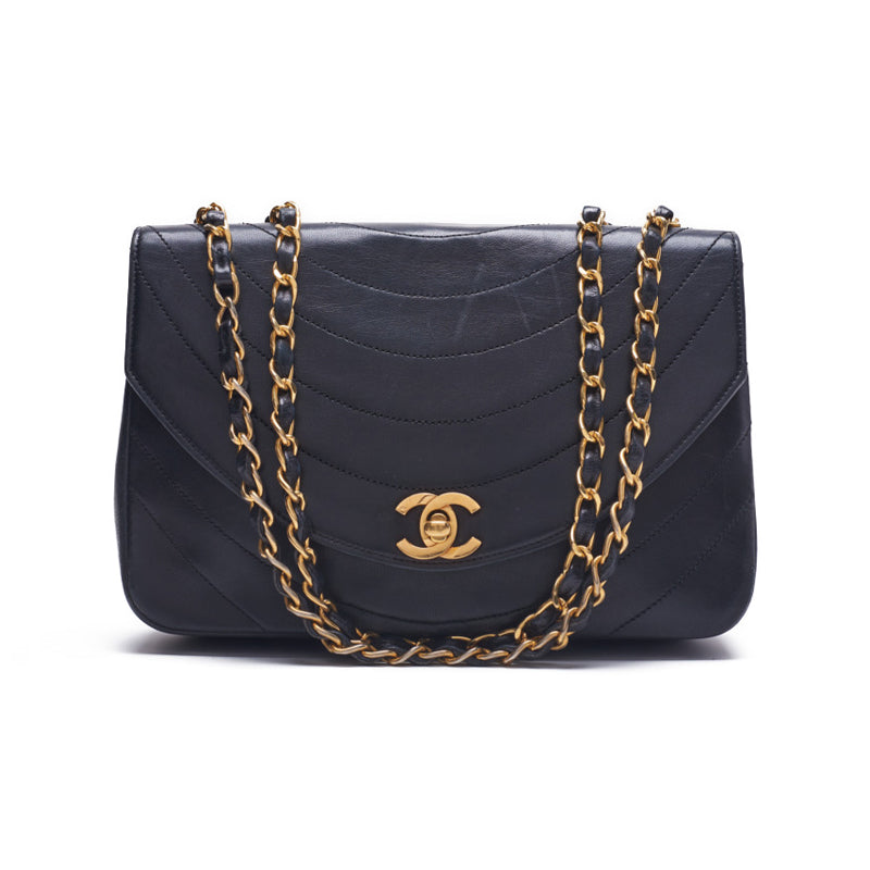 Chanel Flap Black Chain Shoulder Bag