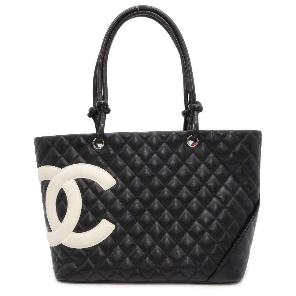 Chanel Cambon Large Leather Black Tote Style