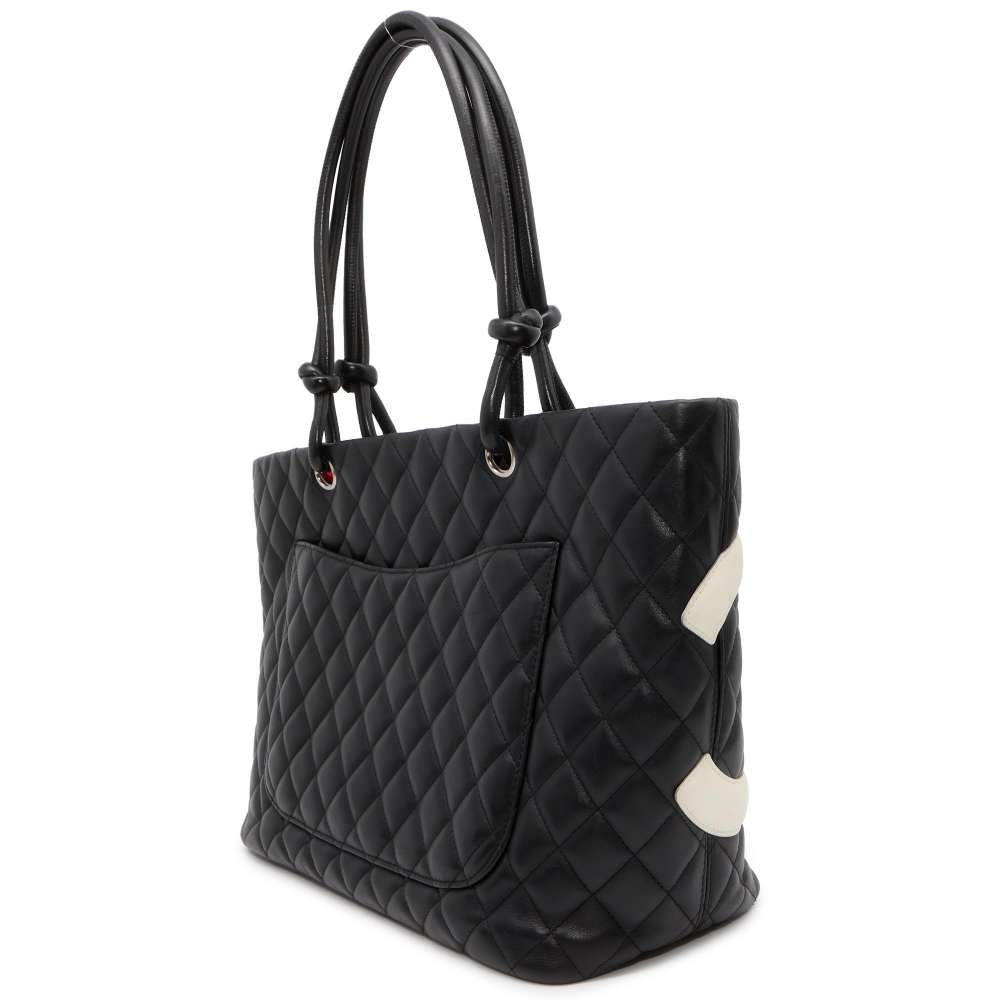 Chanel Cambon Large Leather Black Tote Style
