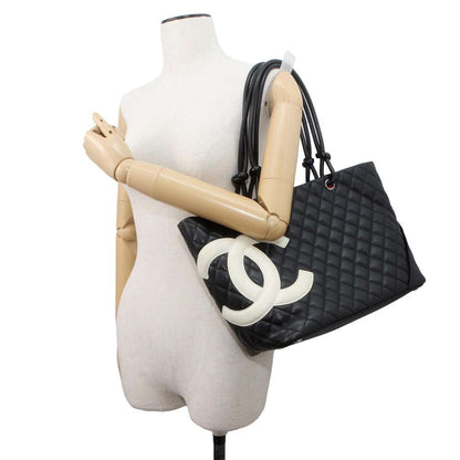 Chanel Cambon Large Leather Black Tote Style