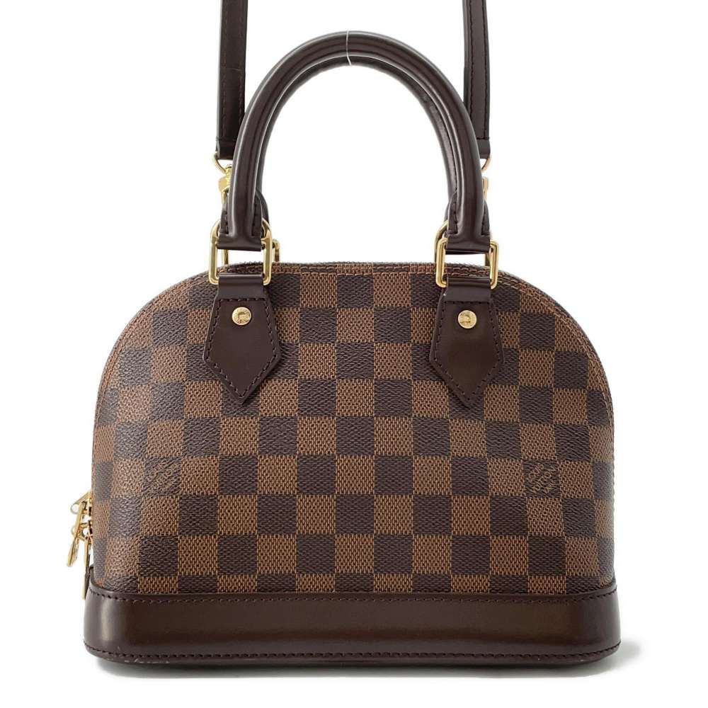 Louis Vuitton Alma Brown N41221 Damier Ebene Canvas Size BB