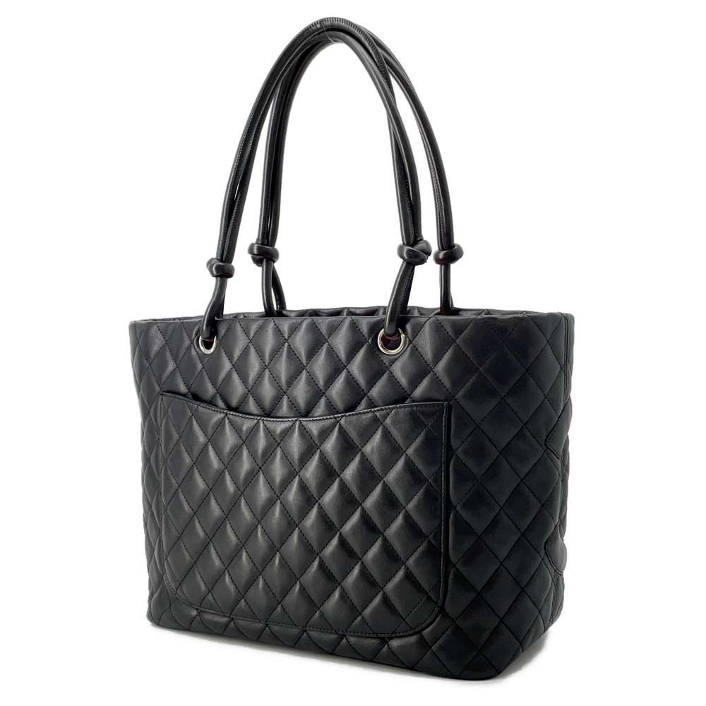 Chanel Cambon Large Leather Black Tote