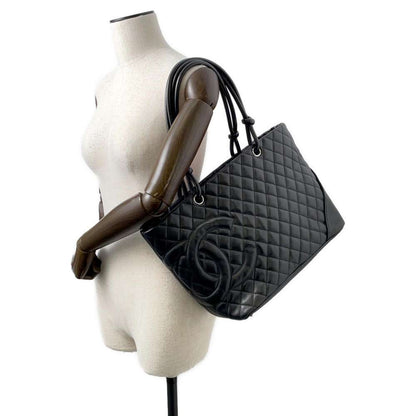 Chanel Cambon Large Leather Black Tote
