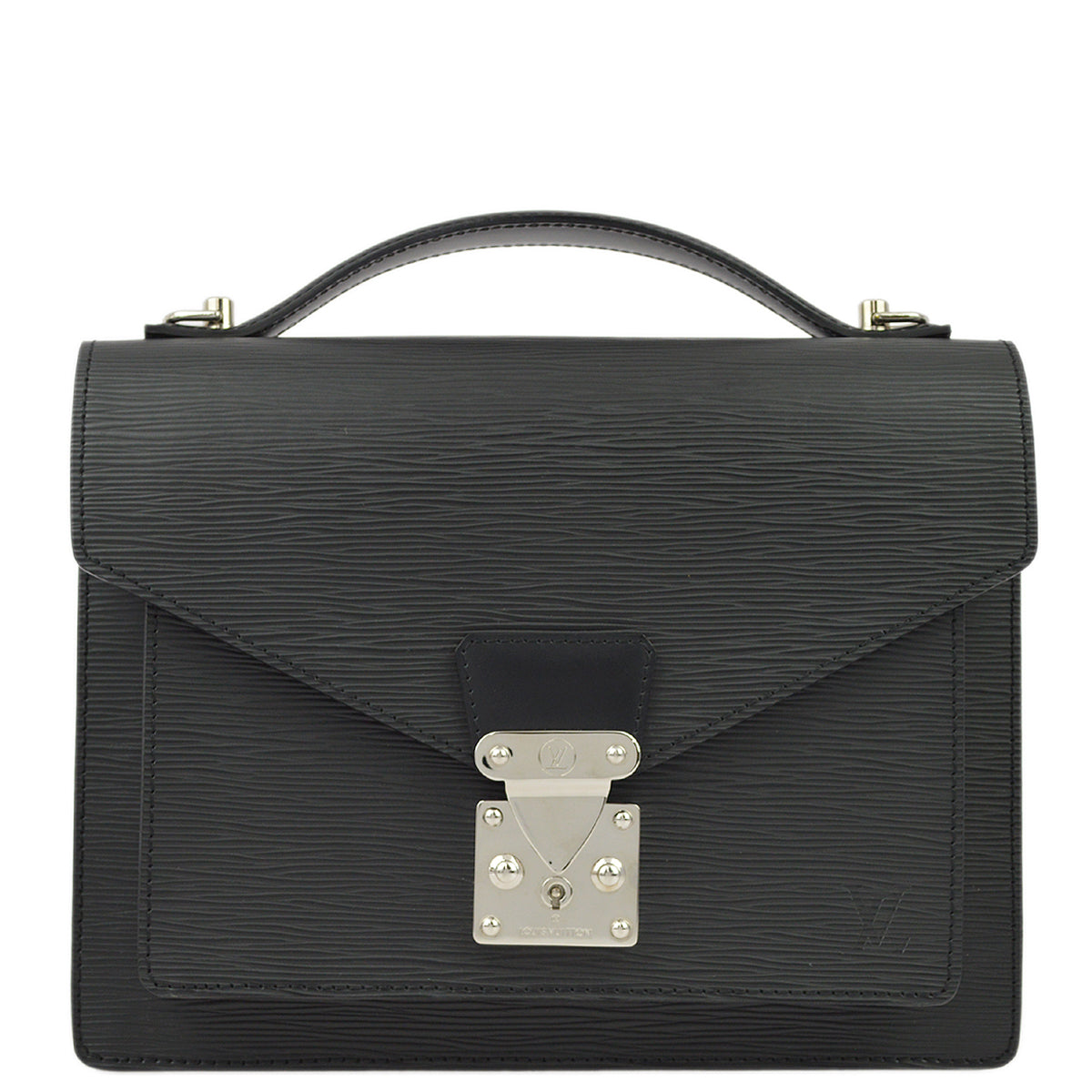 Louis Vuitton 2007 Black Epi Monceau 28 M52792