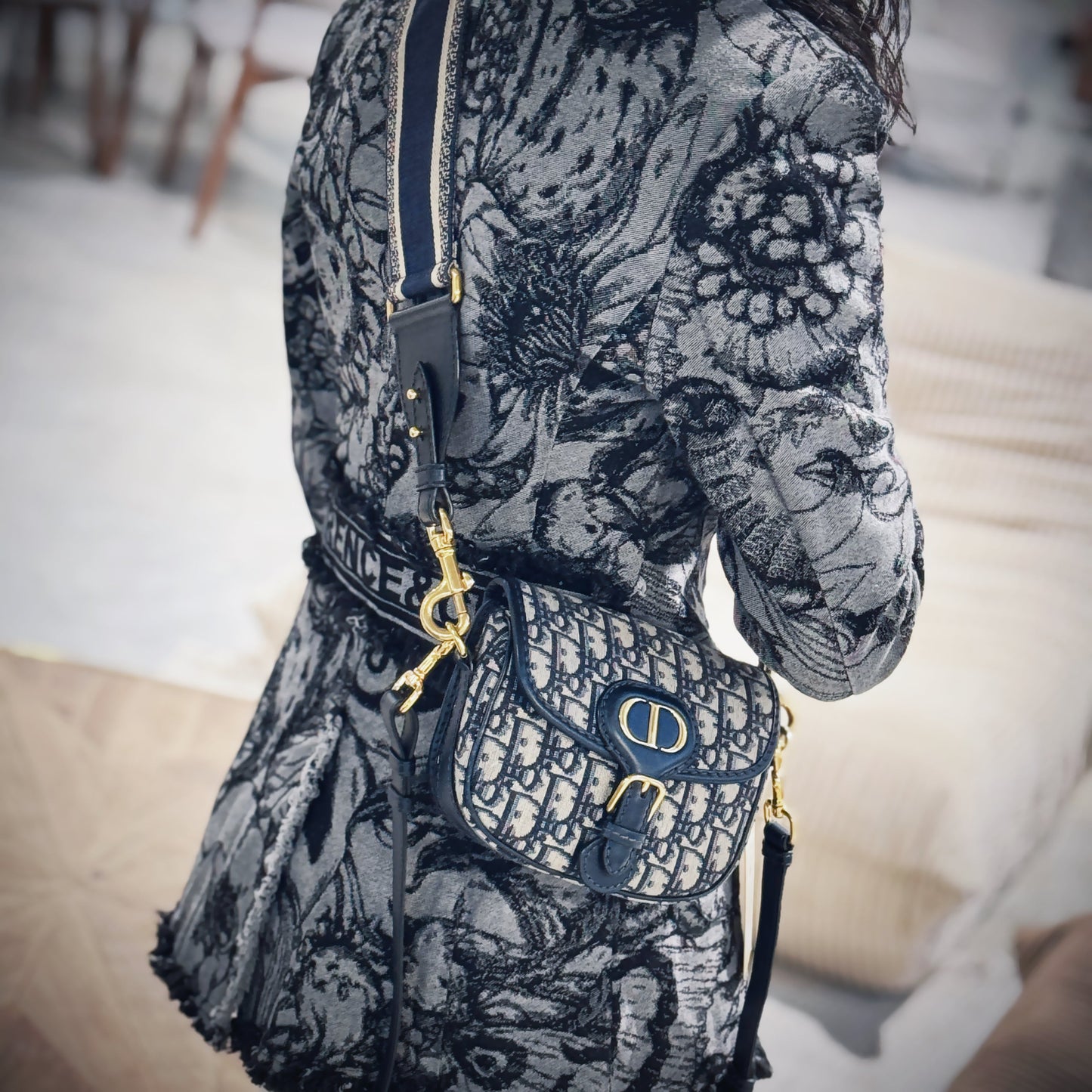 Christian Dior Oblique Jacquard Small Bobby Bag Tws
