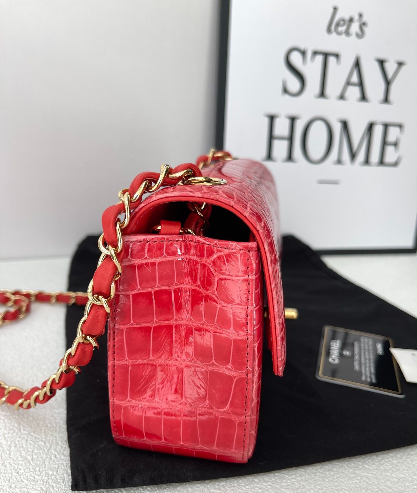Chanel Mini Flap Gold Shoulder Bag Gold