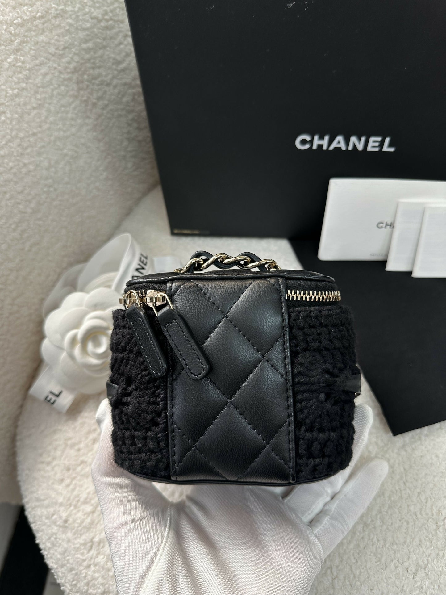 Chanel Vanity Leather Clutch