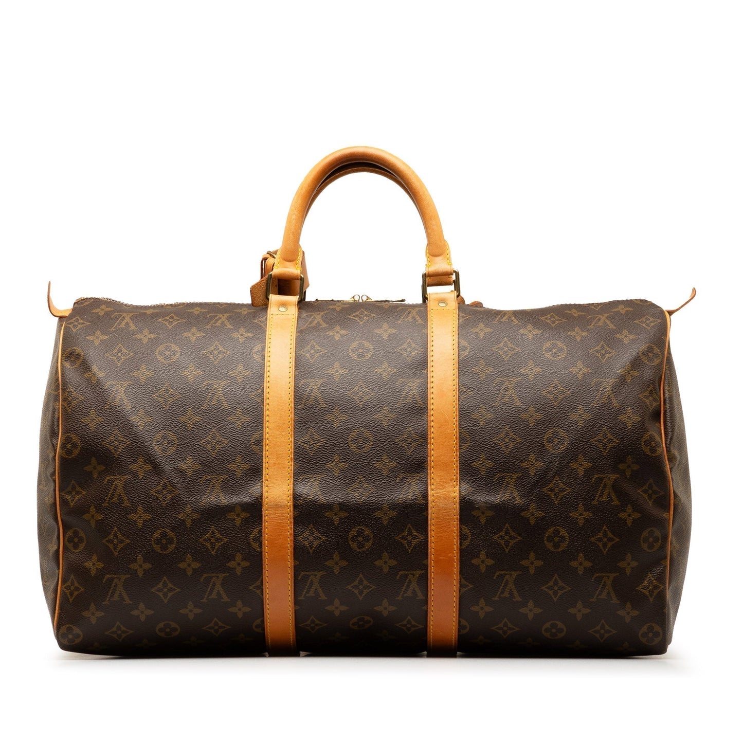 Brown Louis Vuitton Monogram Keepall 50 Travel Bag
