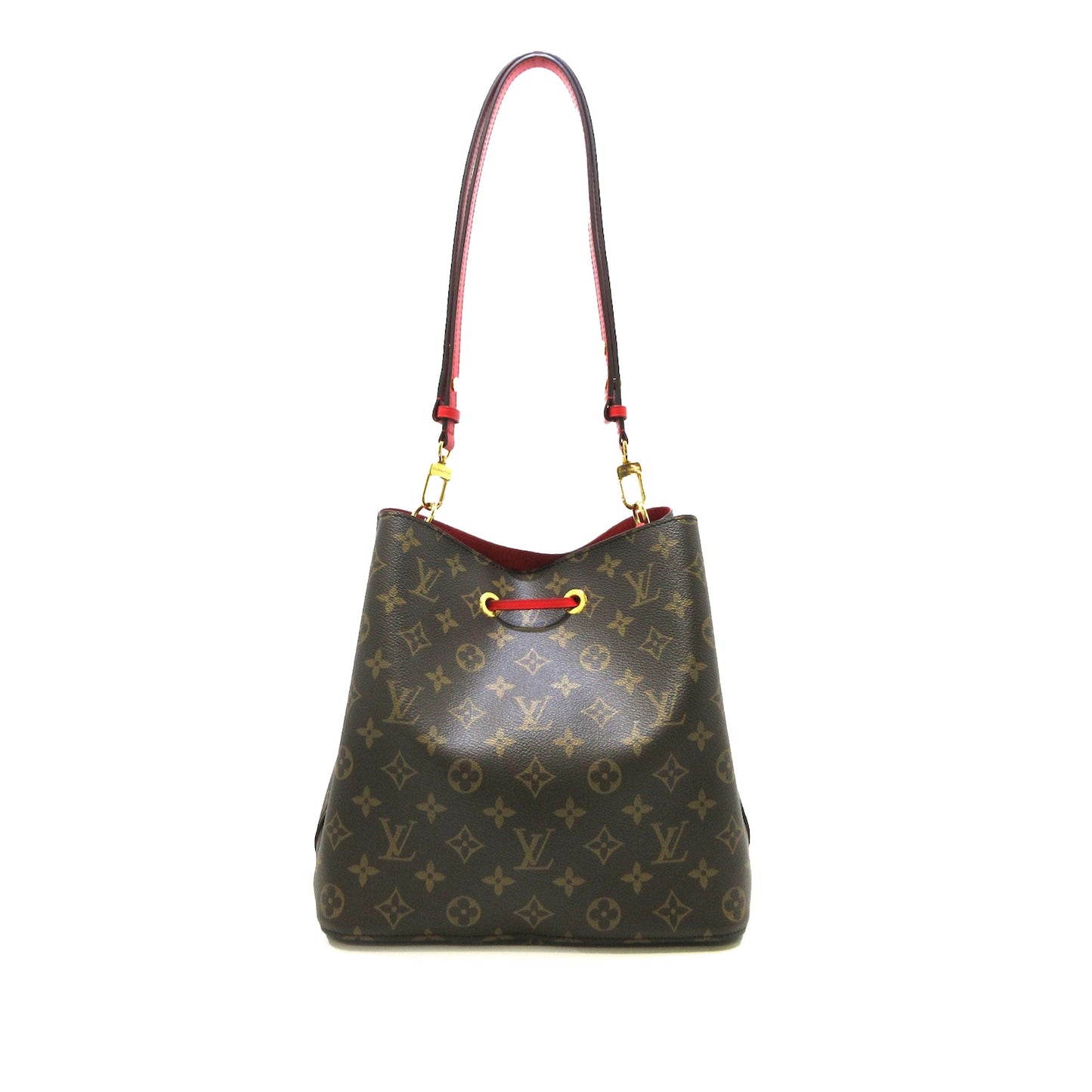 Brown Louis Vuitton Monogram Neonoe MM Bucket Bag