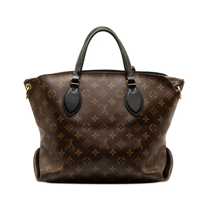 Brown Louis Vuitton Monogram Flower Zipped Tote PM Satchel