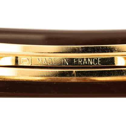 Brown Louis Vuitton Monogram Resin Inclusion Barrette