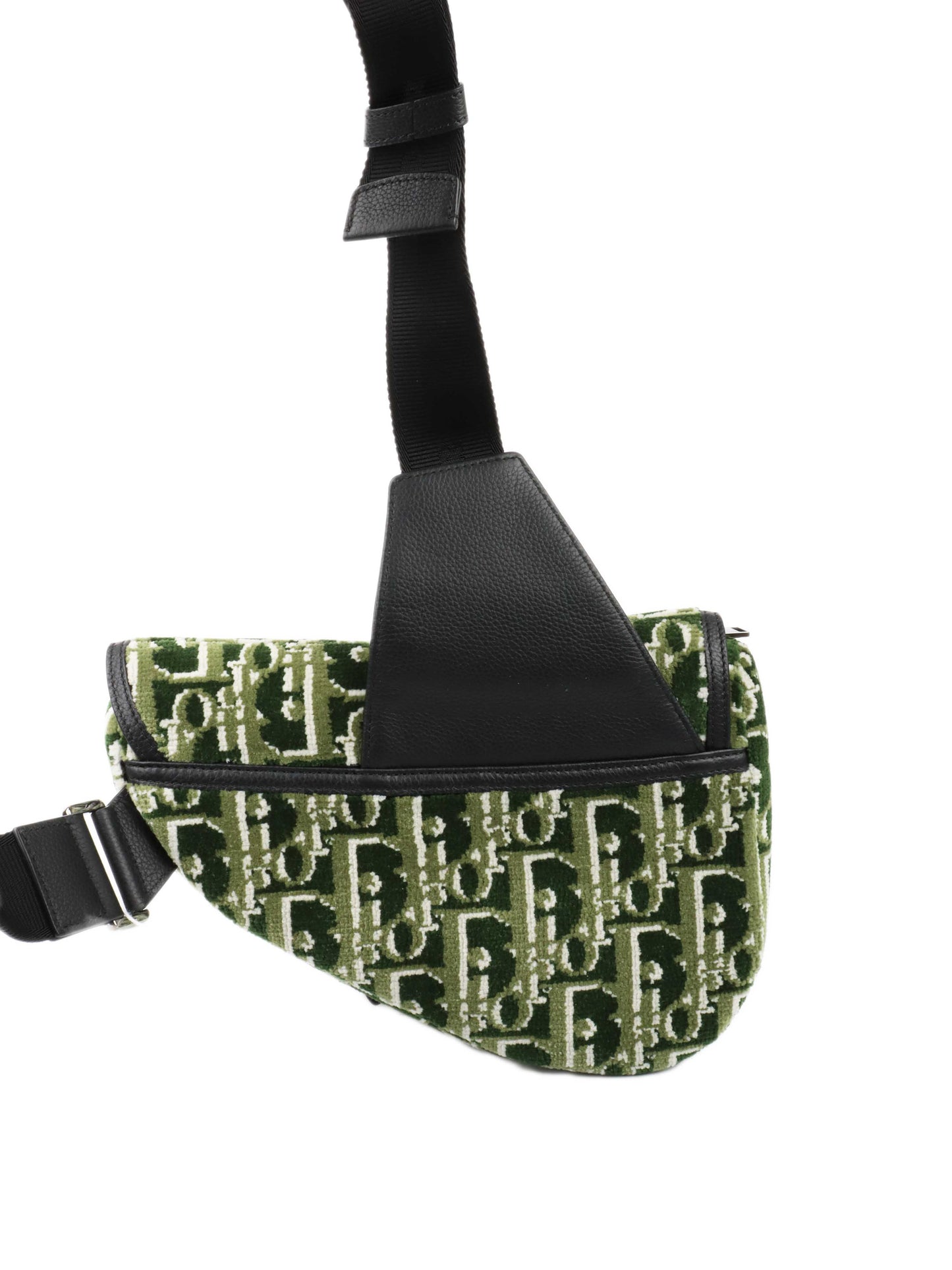 Dior Saddle Leather Crossbody Green