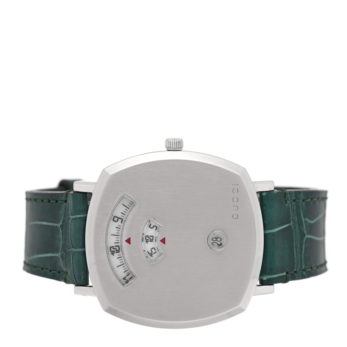 Stainless Steel Alligator 38mm Grip Quartz Watch Green
