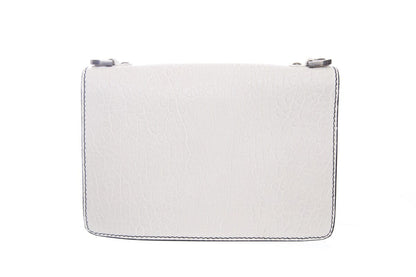 Dior White Calfskin Leather J'Adior Mosaic Handbag
