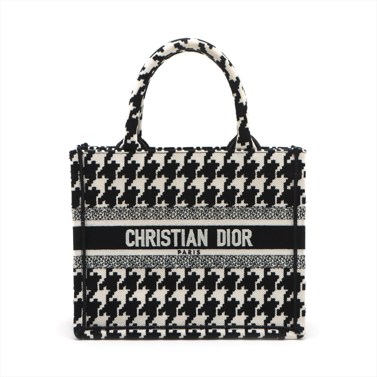 Christian Dior Black X White Canvas Small Book Tote [Clearance Sale]
