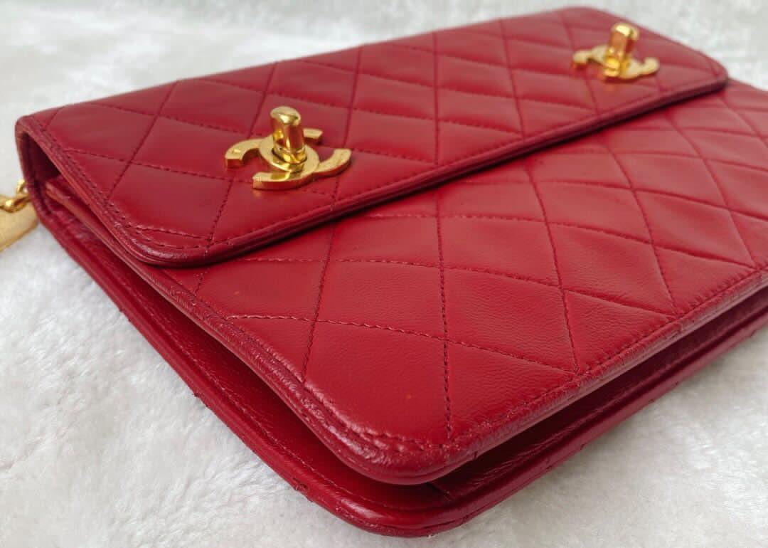 Chanel Timeless Classic Cc Double Turn Lock Bag