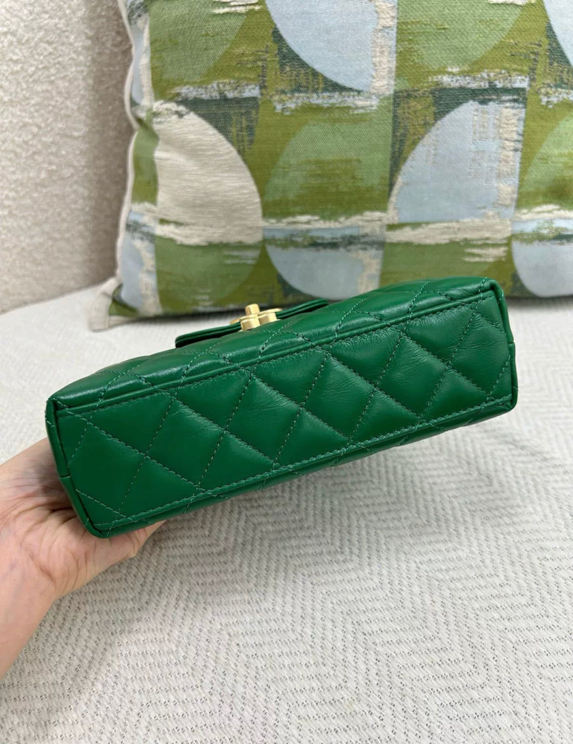 Chanel Kelly Gold Shoulder Bag