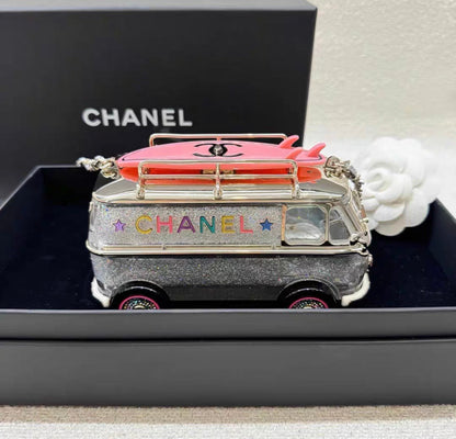 Chanel 24C Mini Bus Van Hollywood Minaudiere Mini Bag Handbag Collectible