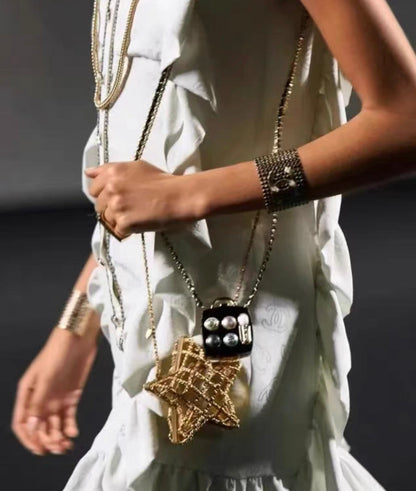 Chanel Luxury Lambskin Gold Handbag Style 3