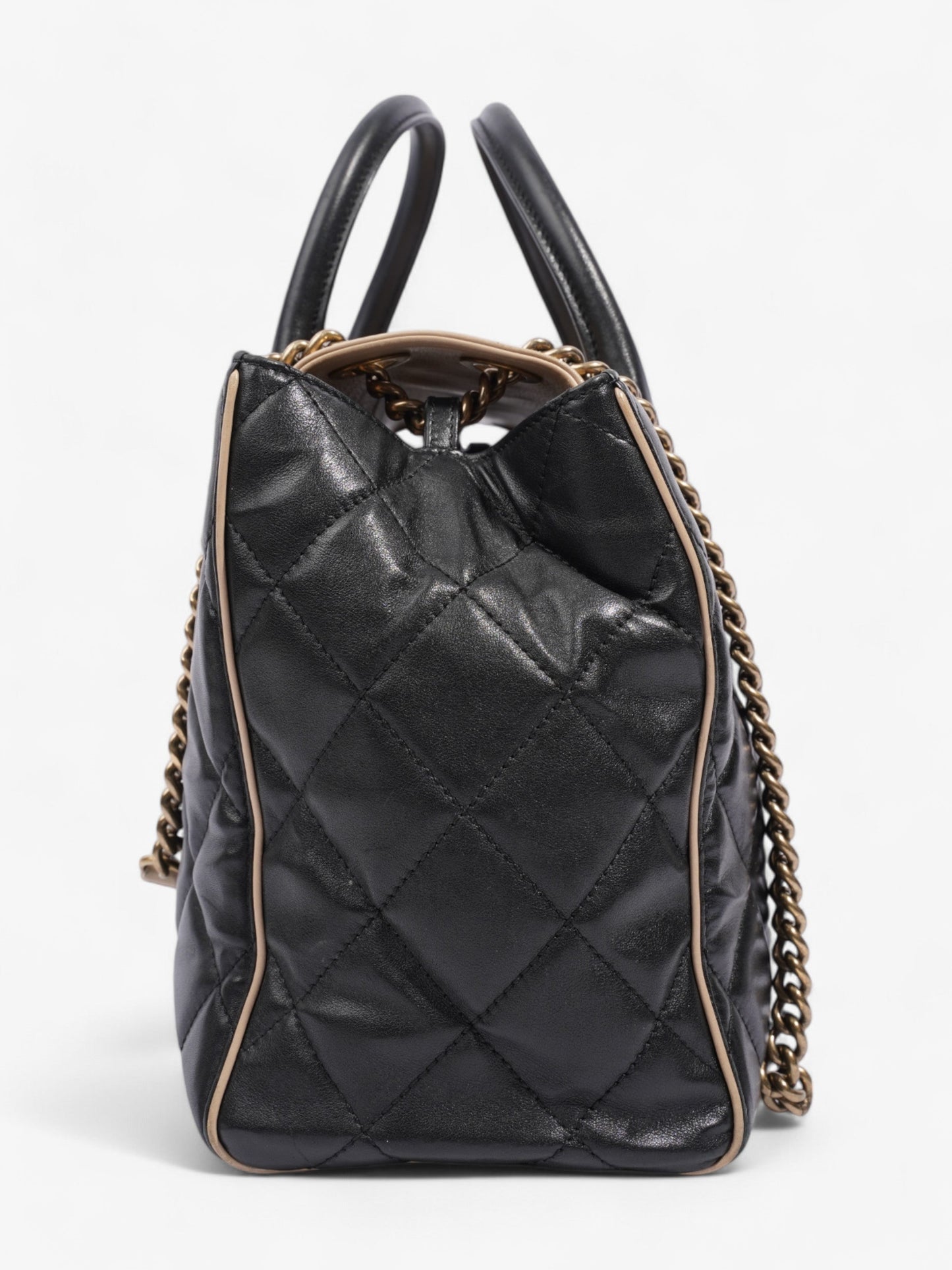Chanel Lambskin Black Tote Bag Style 4