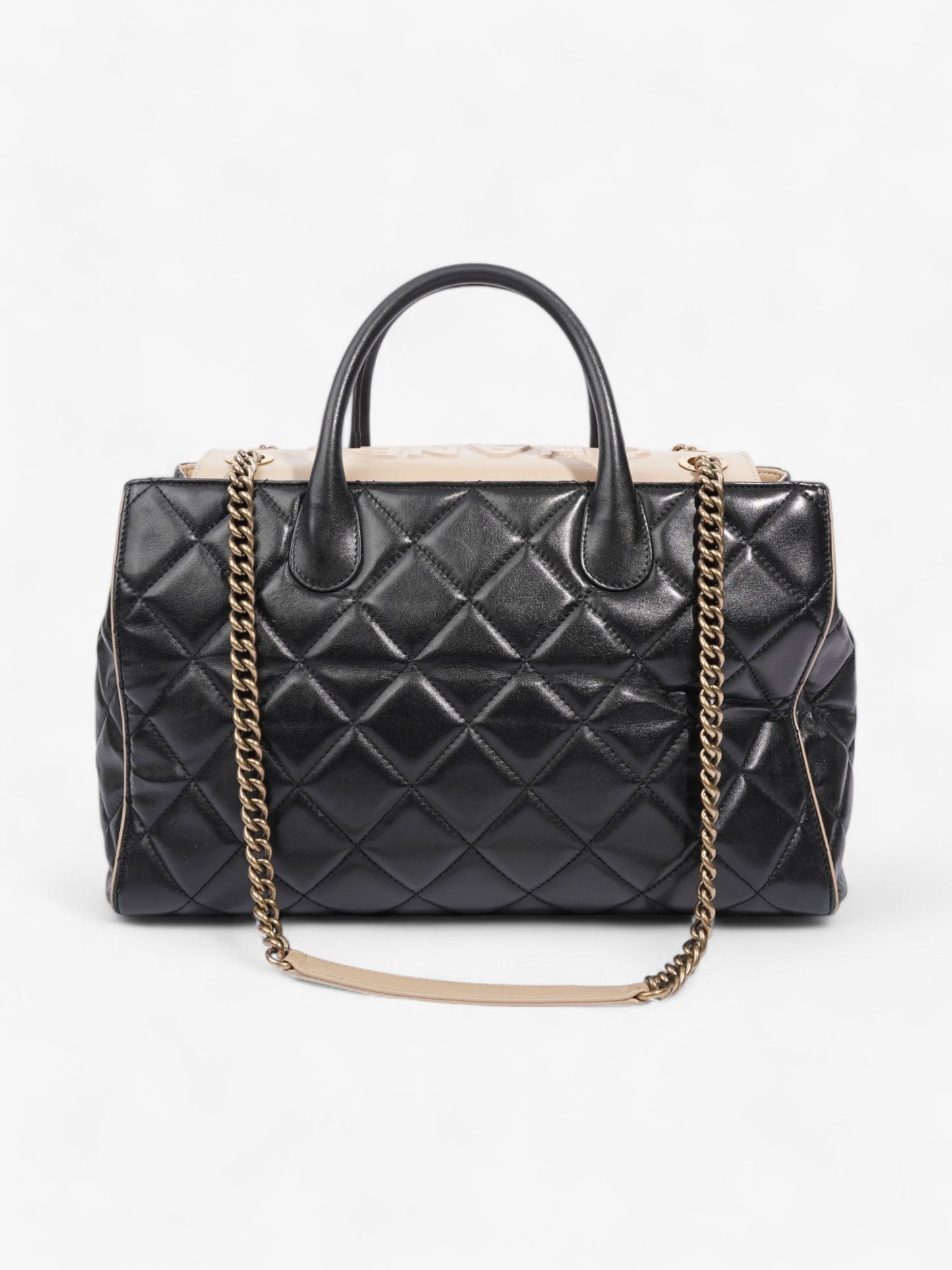Chanel Lambskin Black Tote Bag Style 4