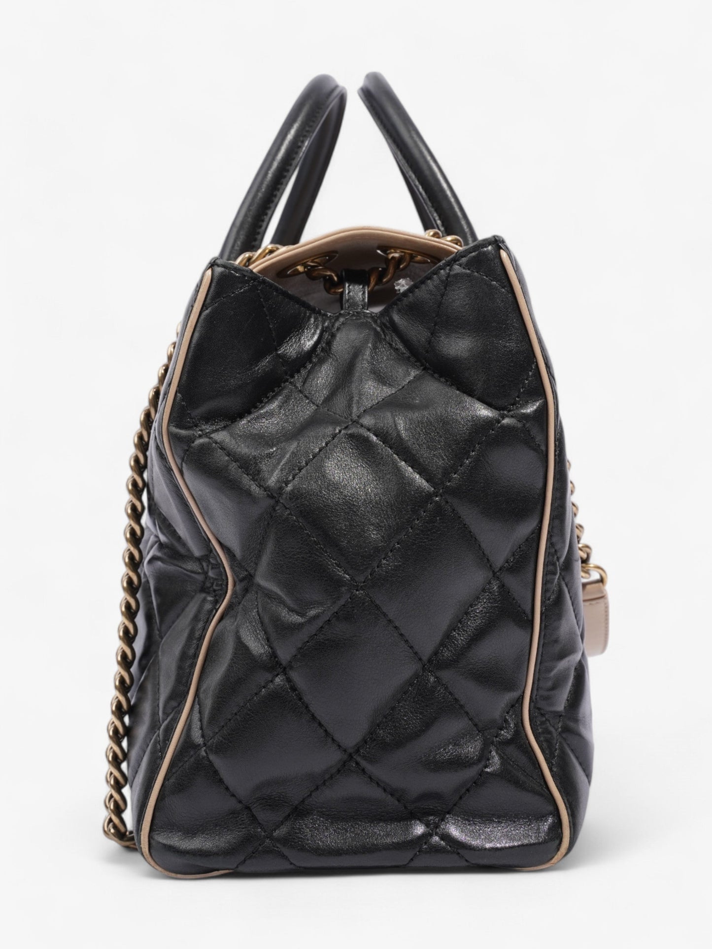 Chanel Lambskin Black Tote Bag Style 4