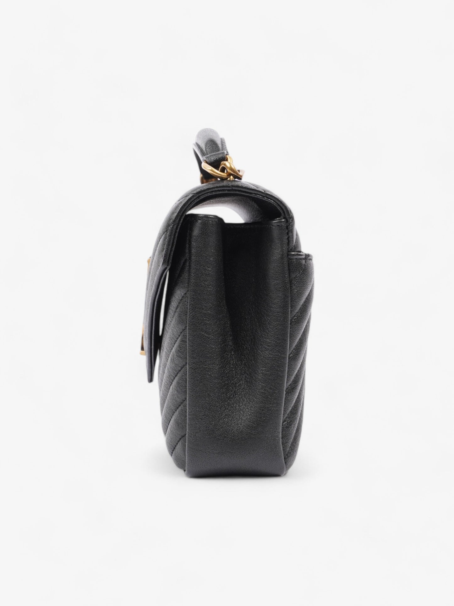 Saint Laurent College Leather Black Shoulder Bag Style 4