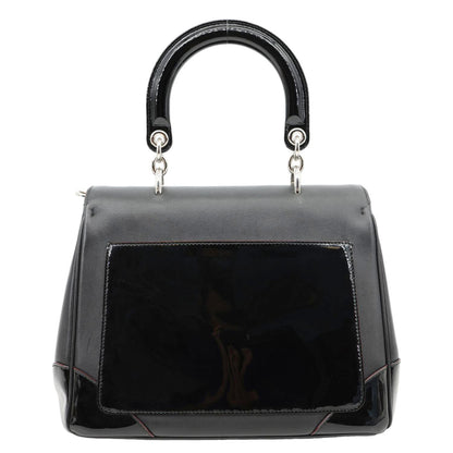 Christian Dior Be Dior Flap Small Smooth Calfskin Leather Tote Bag Black