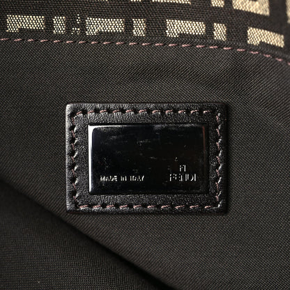 Fendi Zucchino Vitello Shoulder Tote Testa di Moro