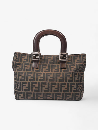 Fendi Tote Canvas Brown Tote Bag Style 4