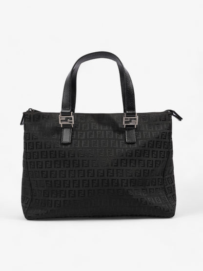 Fendi Tote Canvas Black Tote Bag