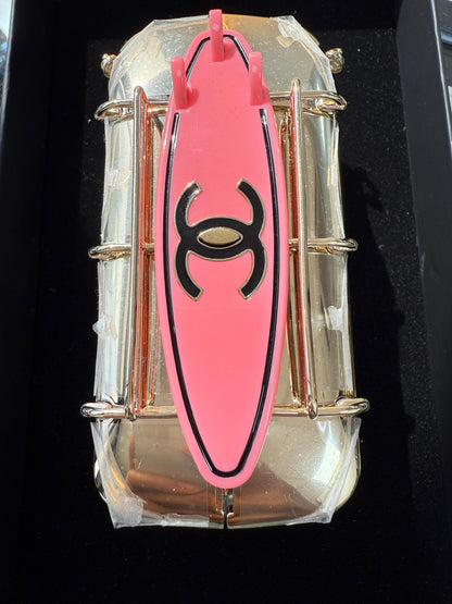Very Rare Chanel 24C Pink Mini Bus Van Hollywood Minaudiere Mini Bag Handbag Collectible