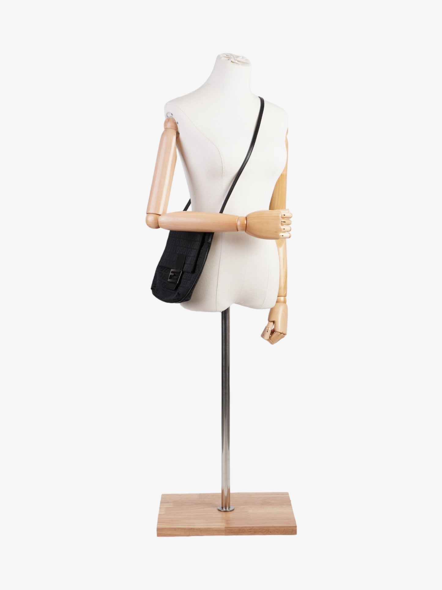 Fendi Luxury Zucchino Black Handbag
