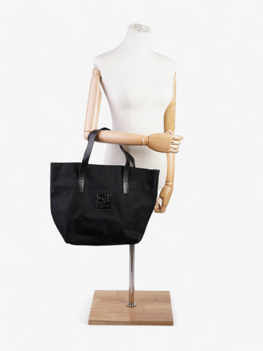 Fendi Tote Leather Black Tote Bag Black