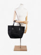 Fendi Tote Leather Black Tote Bag Black