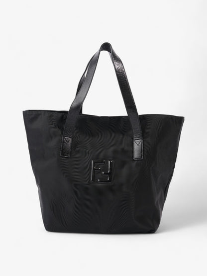 Fendi Tote Leather Black Tote Bag Black