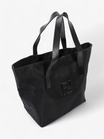Fendi Tote Leather Black Tote Bag Black