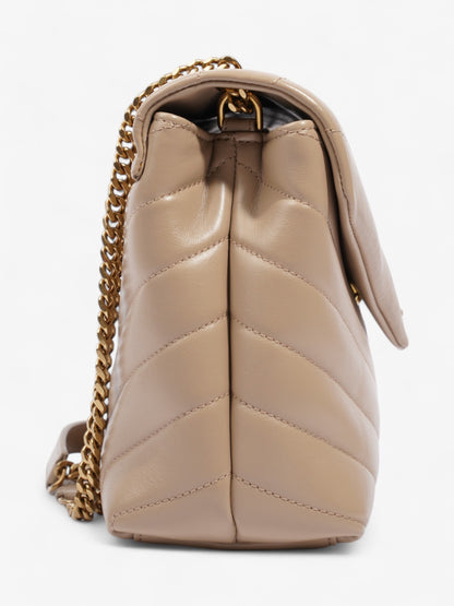 Saint Laurent Lou Leather Beige Handbag Leather