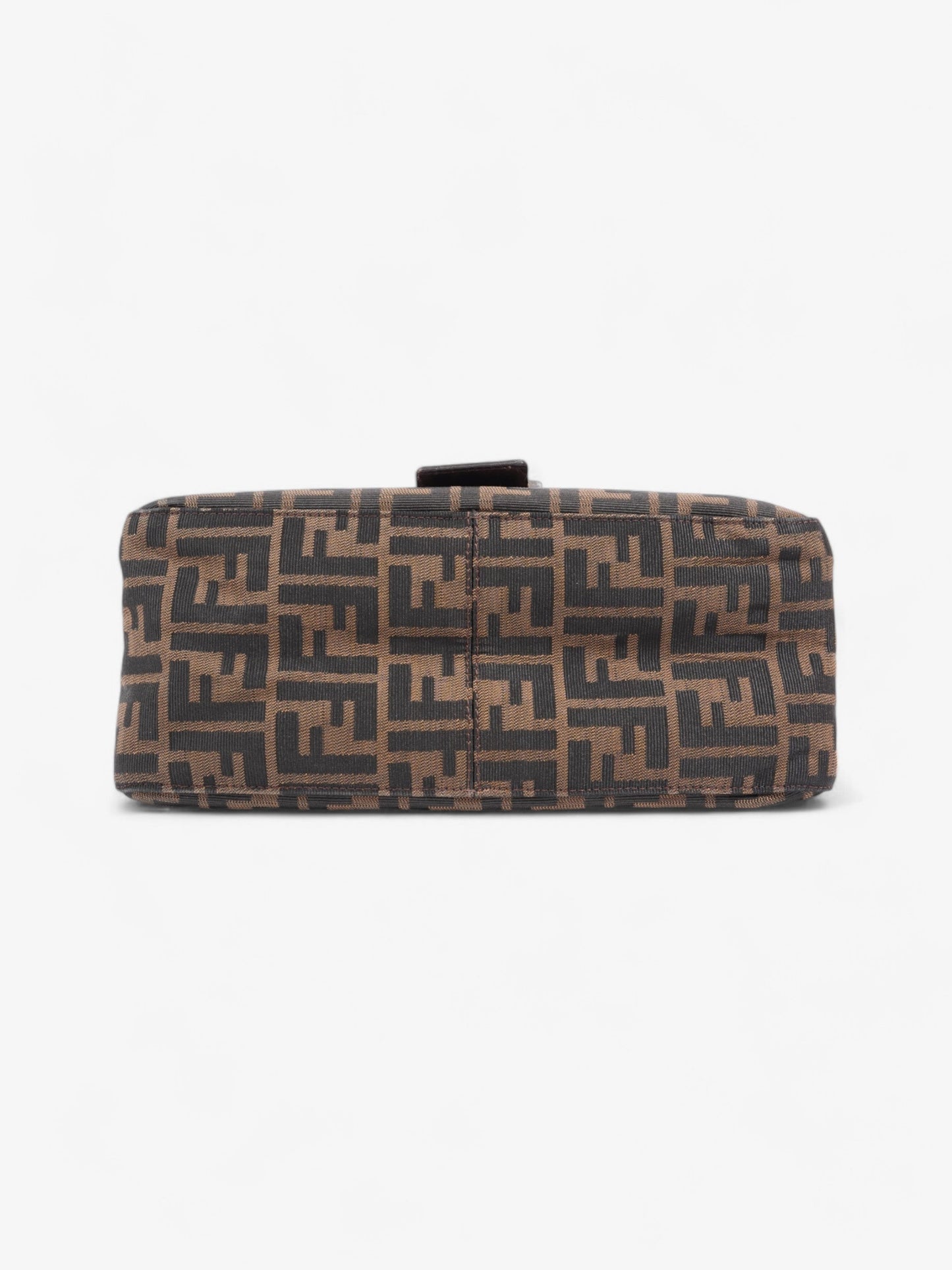 Fendi Mamma Baguette Canvas Brown Shoulder Bag Canvas