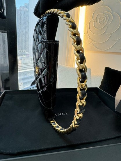 Chanel 23K Patent Leather Hula Hoop Latest Model
