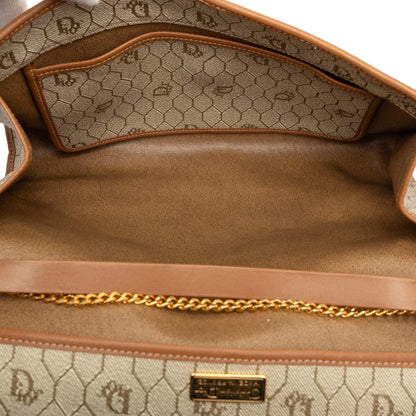 Dior Canvas Brown Shoulder Bag Canvas