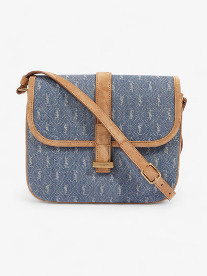 Saint Laurent Monogram Suede Brown Handbag
