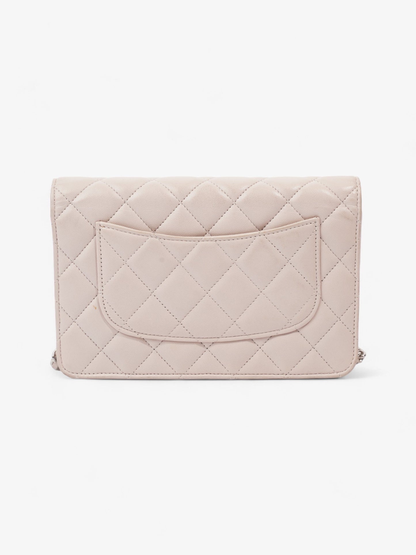 Chanel Classic Wallet On Chain Pale Pink Lambskin Leather