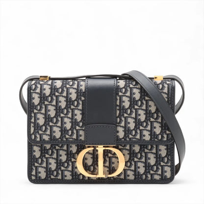 Dior 30 Montaigne Oblique Blue Shoulder Bag Oblique