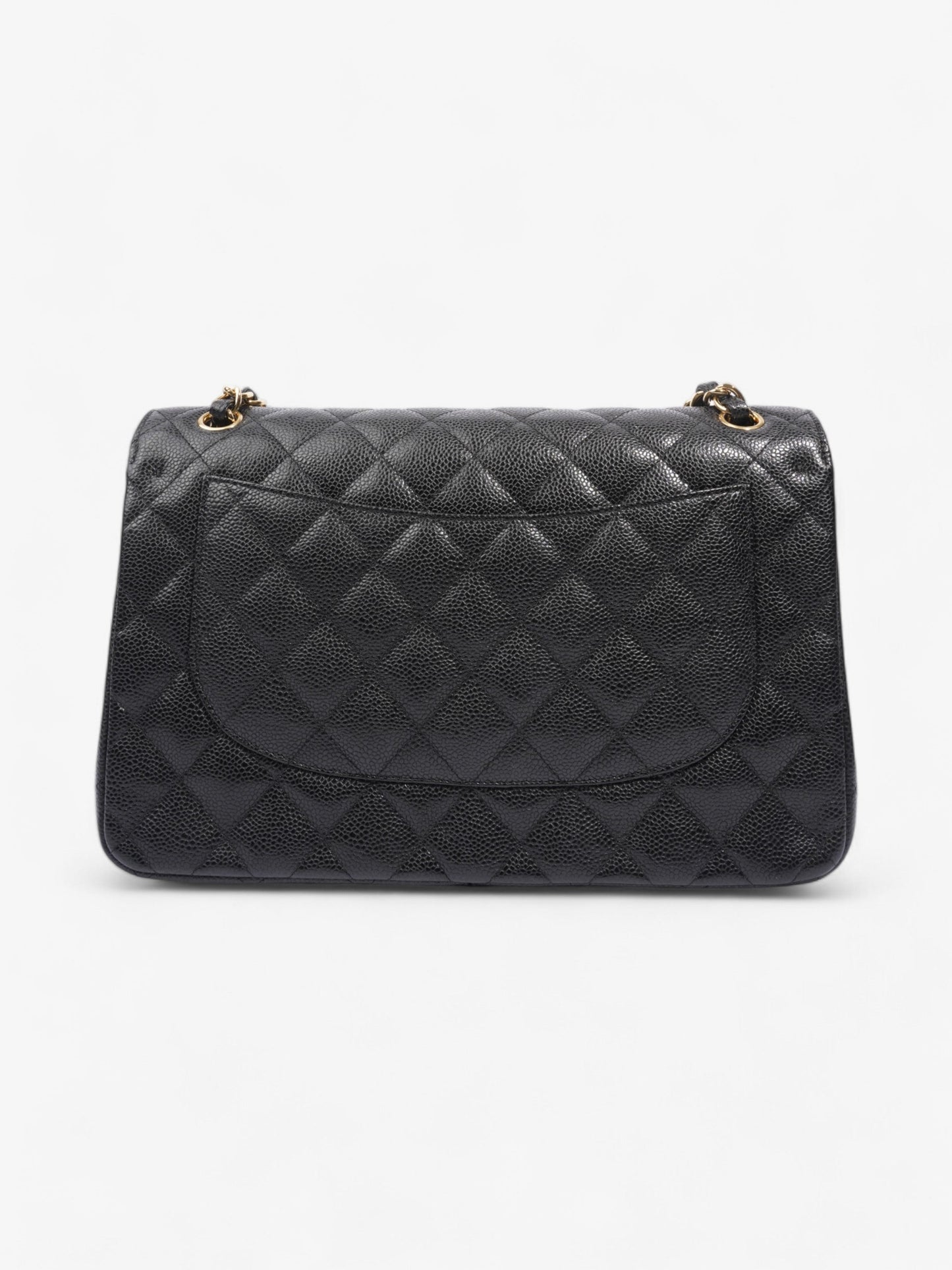 Chanel Classic Double Flap Black Caviar Leather Jumbo